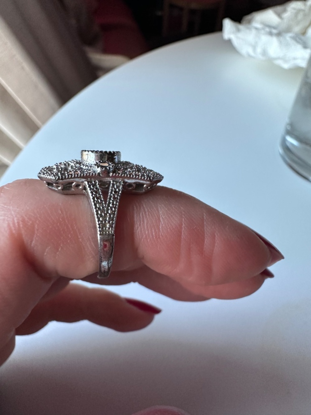 Sterling Silver QVC Vintage Design Ring - Picture 3 of 3